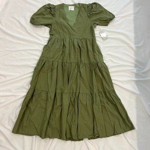 Hyacinth House Green Midi Dress